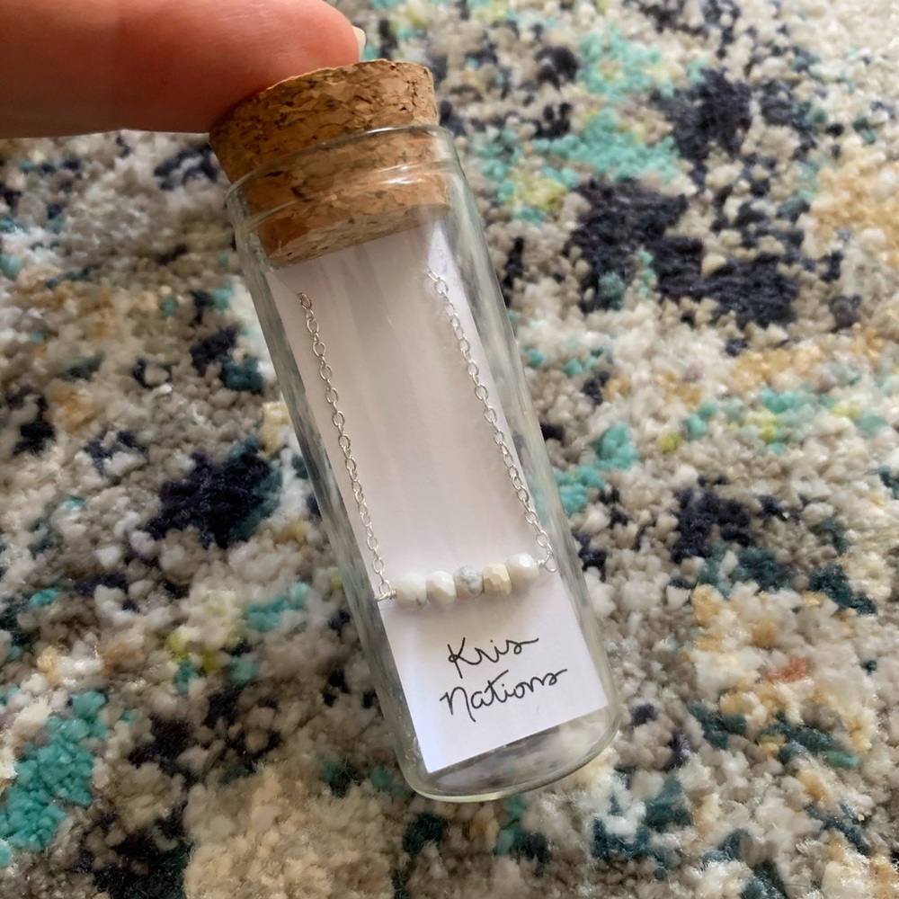 NWT Kris Nations Howlite Necklace